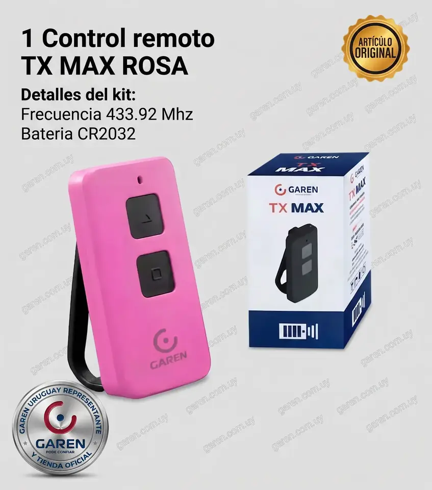 Control Remoto TX MAX color BLANCO 433.92 Mhz