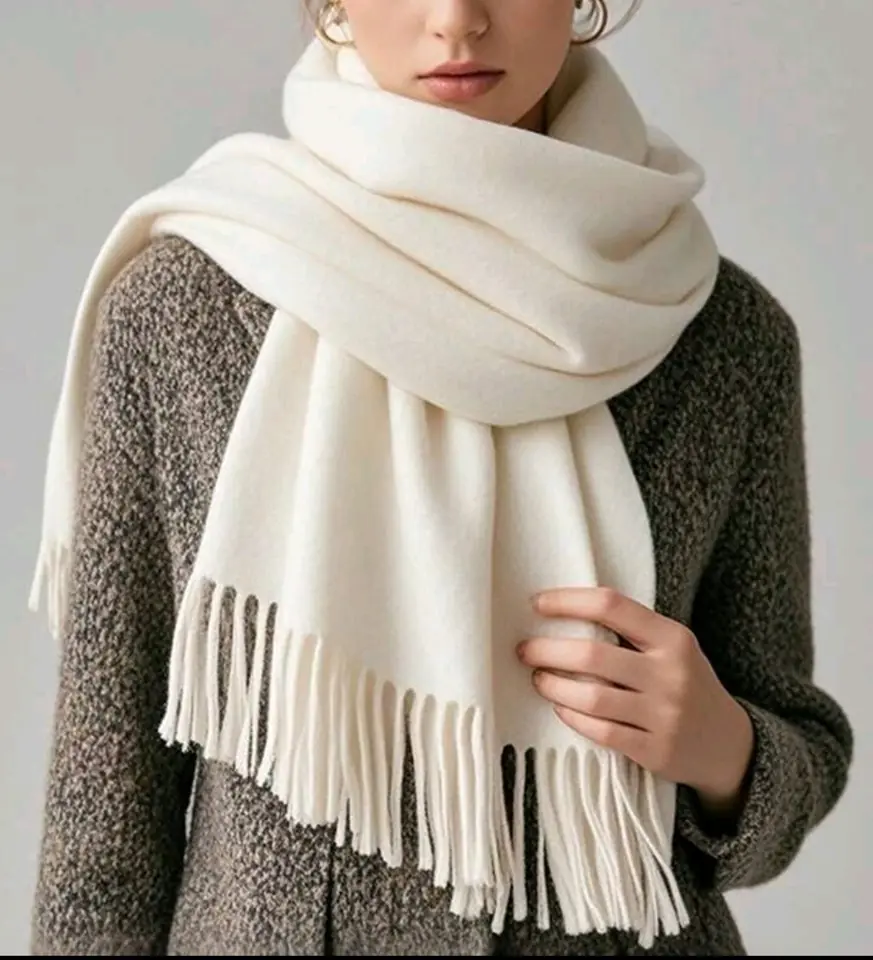 Pashmina blanca