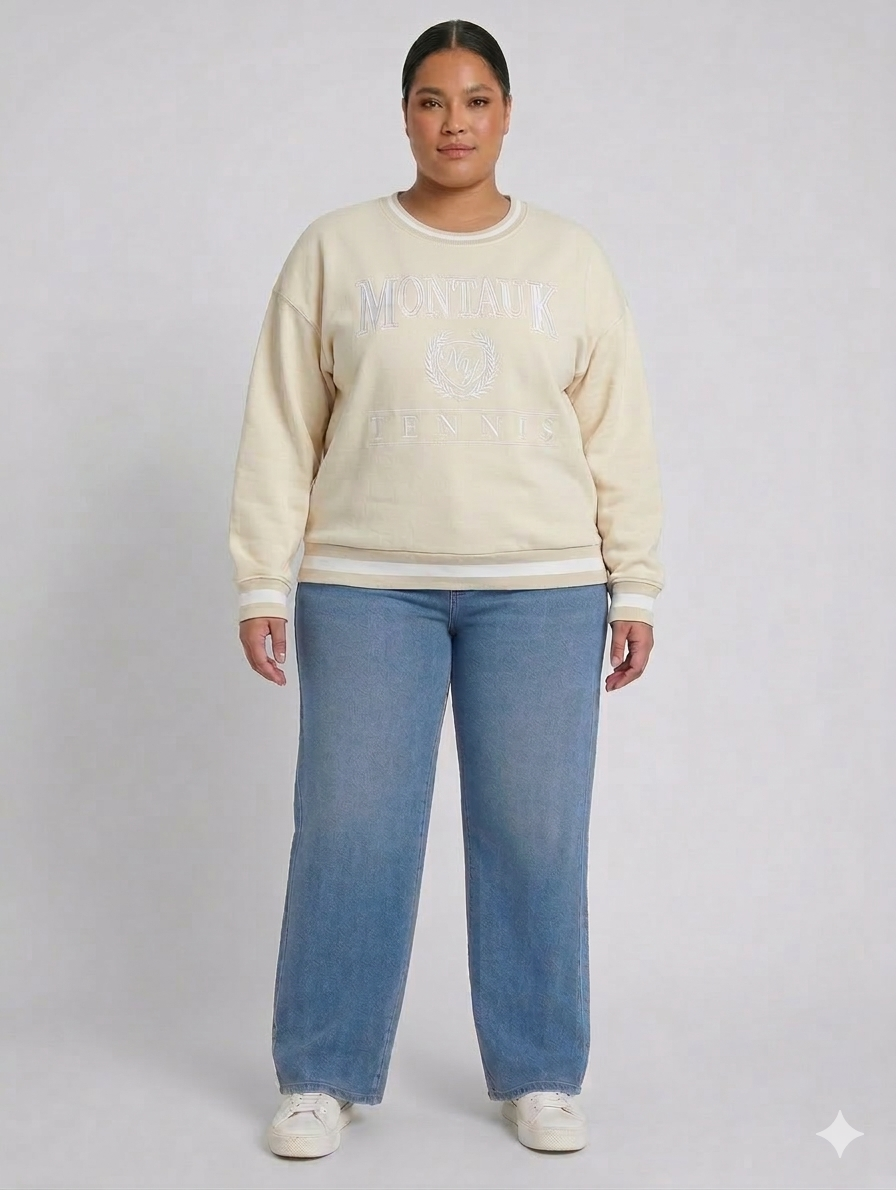Buzo beige XL