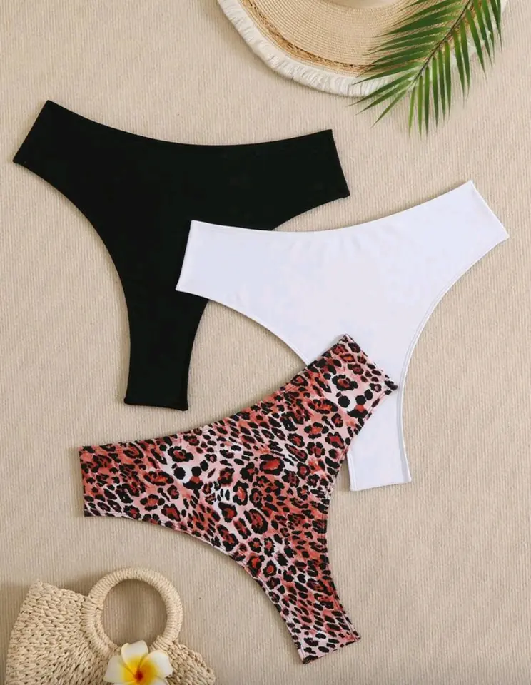 Bombacha de bikini fruncida 4 XL