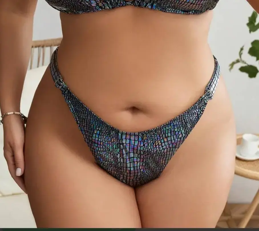 Bombacha de bikini estampado croco 4 XL