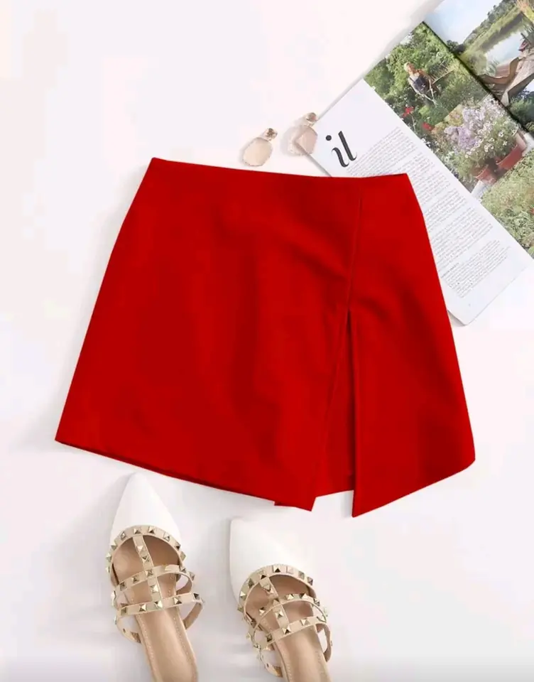 Short pollera rojo 2 XL y 4 XL