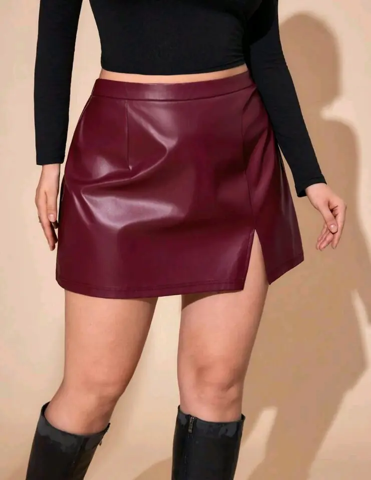 Pollera bordó 3 XL y 4 XL