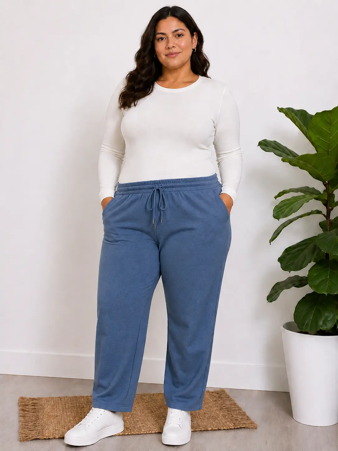 Pantalón deportivo azul medio 2 XL al 4 XL