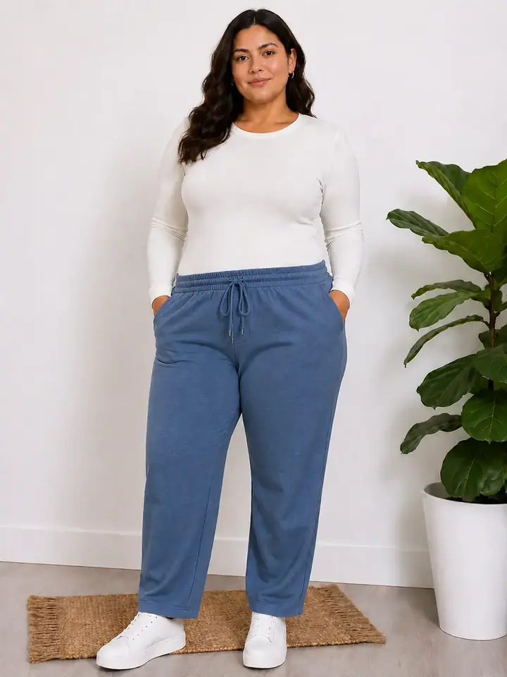 Pantalón deportivo azul medio 2 XL al 4 XL