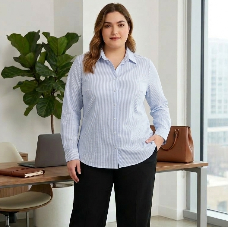Camisa a rayas. Talle 48