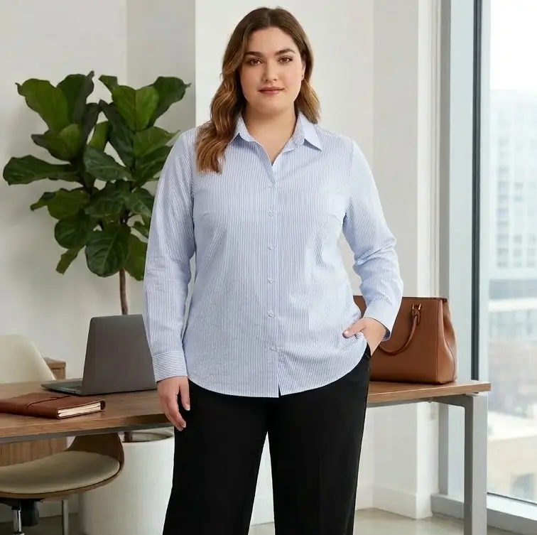 Camisa a rayas. Talle 48
