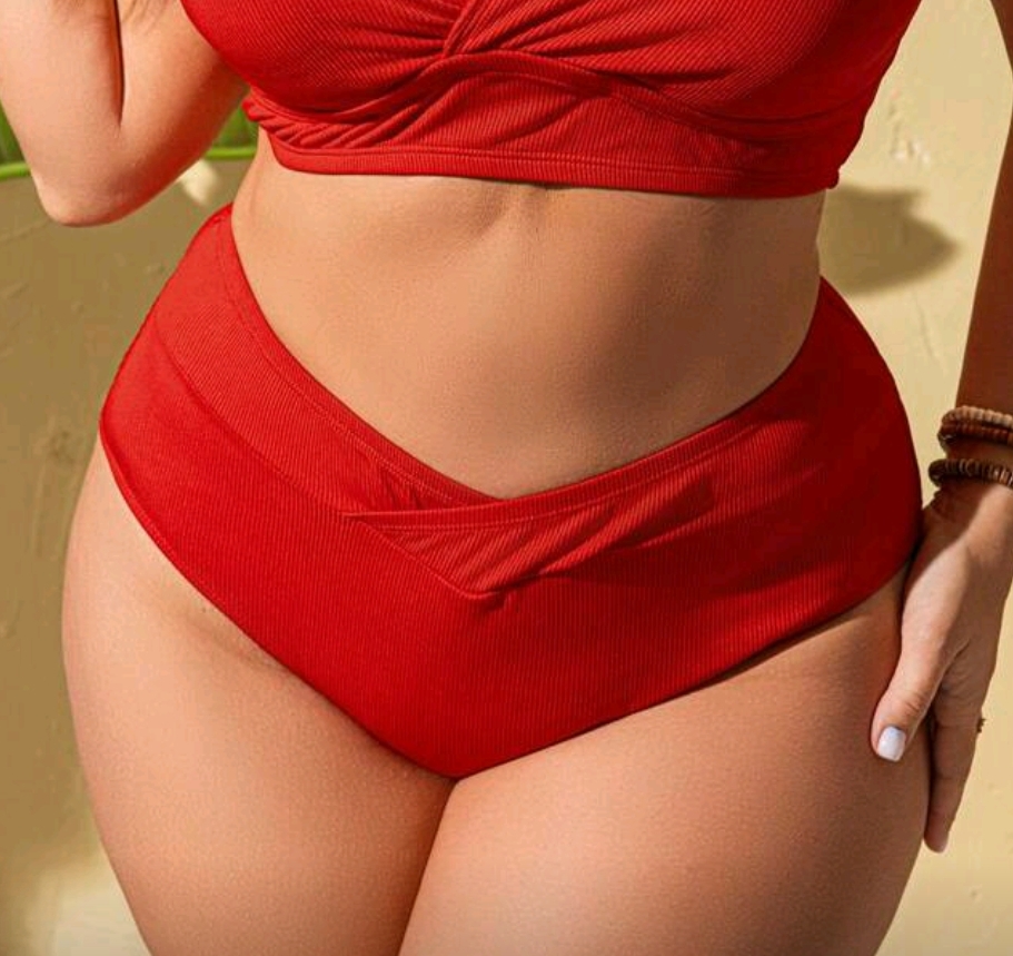 Bombacha de bikini rojo 3 XL