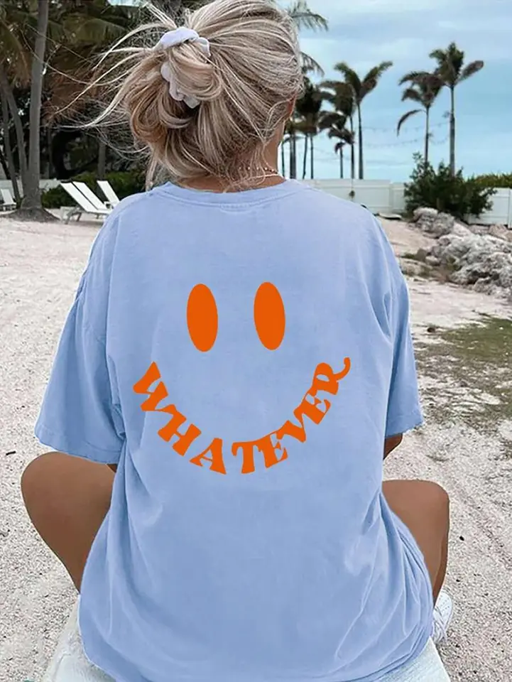 Remerón celeste estampado whatever 1 XL al 3 XL
