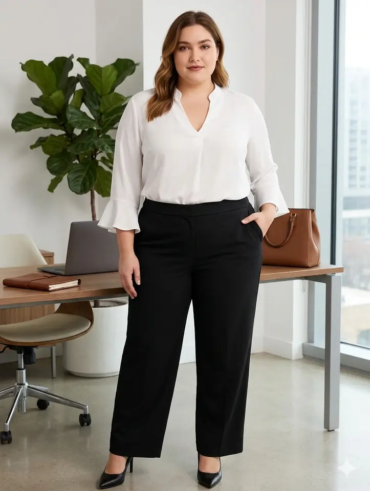 Blusa blanca con volados
