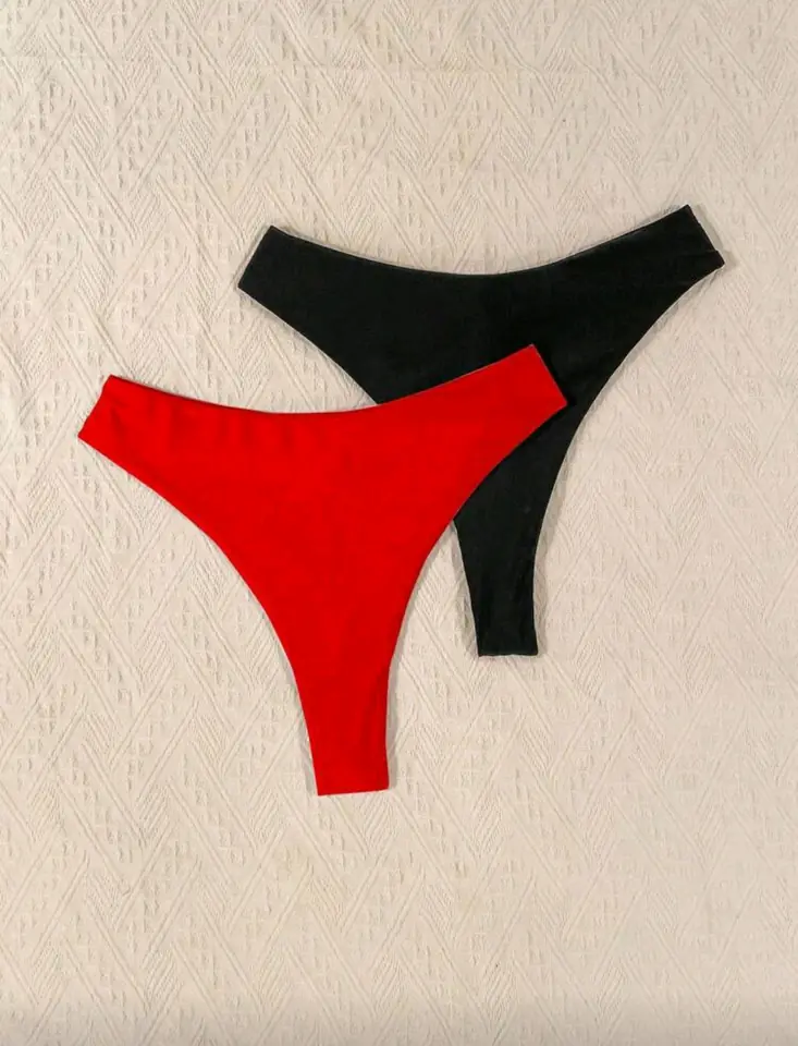 Bombacha de bikini fruncida 4 XL