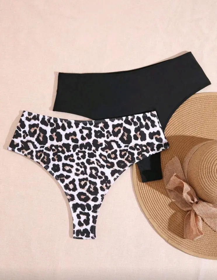 Bombacha colaless de bikini fruncida 2 XL y 4 XL