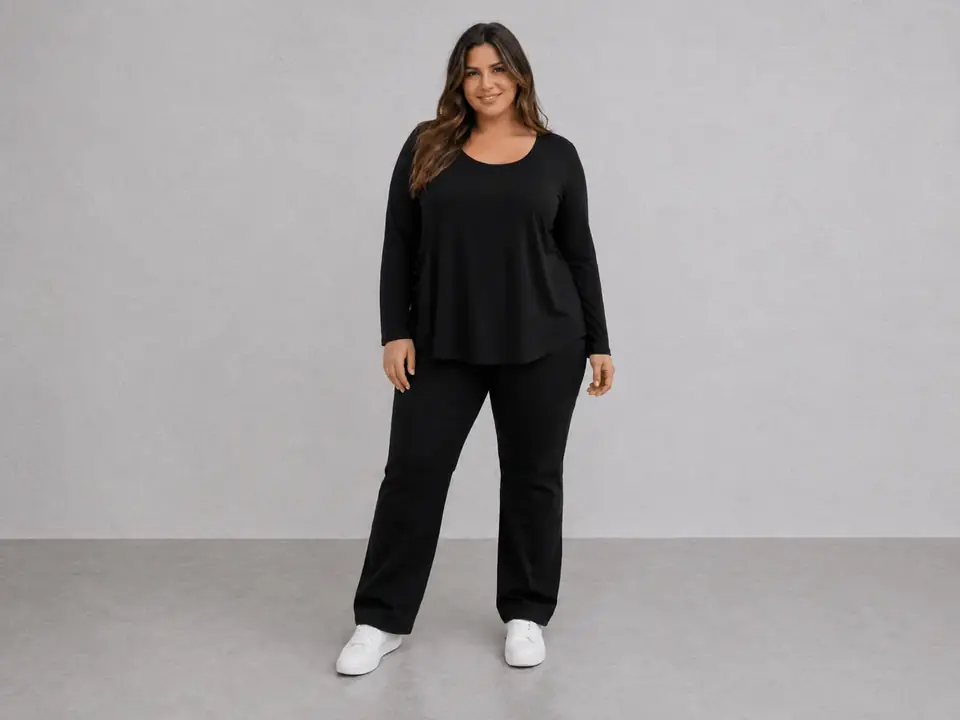 Blusa básica negra
