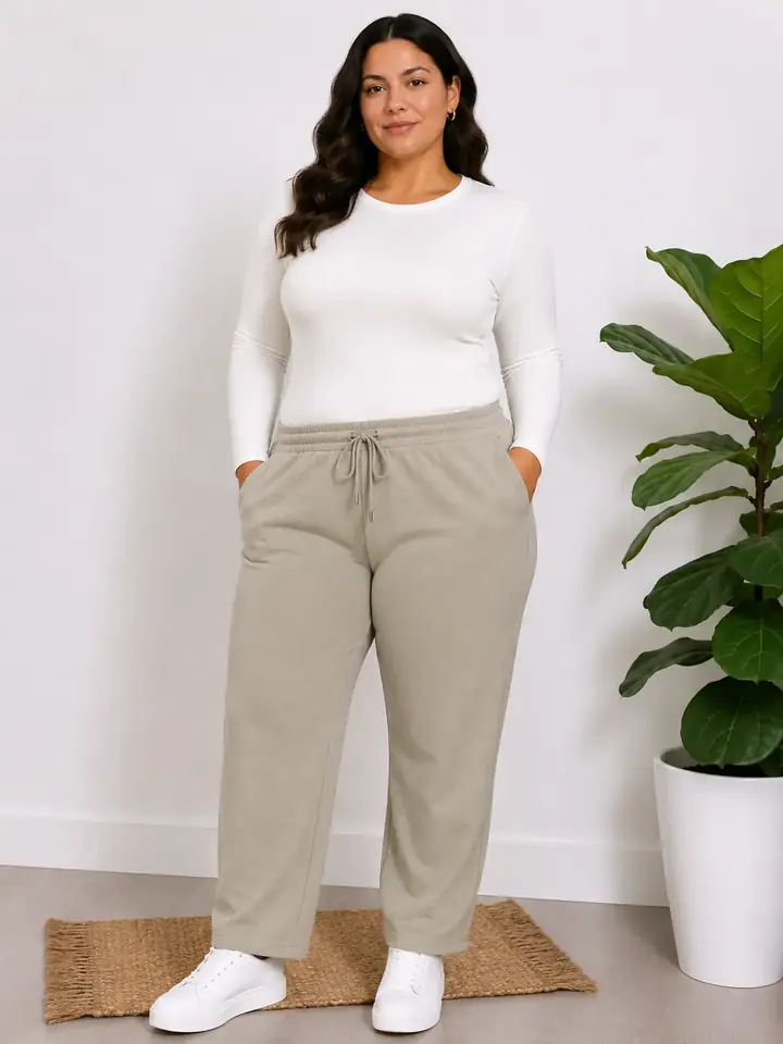Pantalón deportivo beige oscuro 1 XL y 3 XL