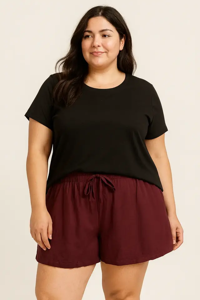 Short bordó fibrana 4 XL / 5 XL