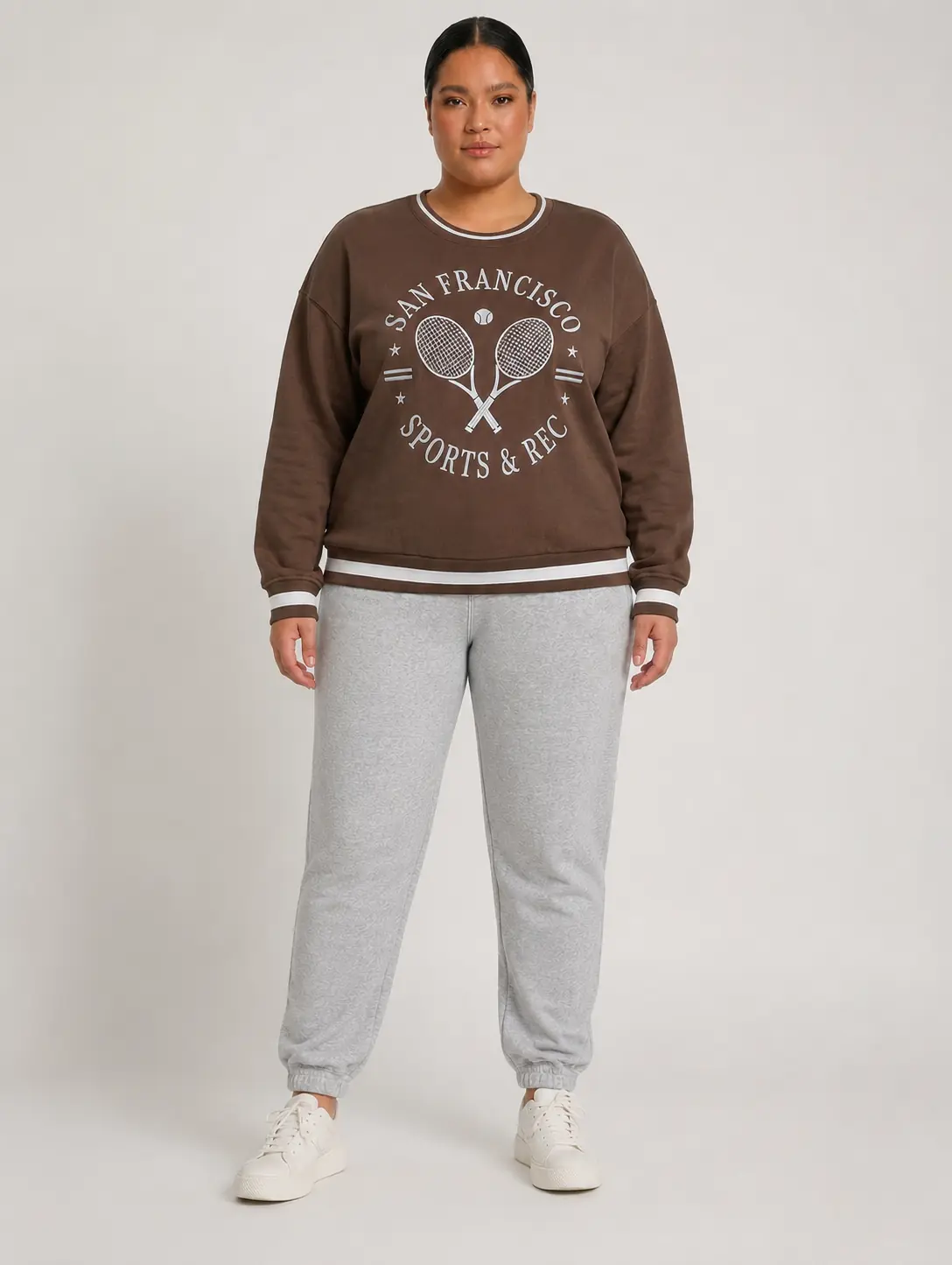 Pantalón deportivo babucha gris 3 XL y 4 XL