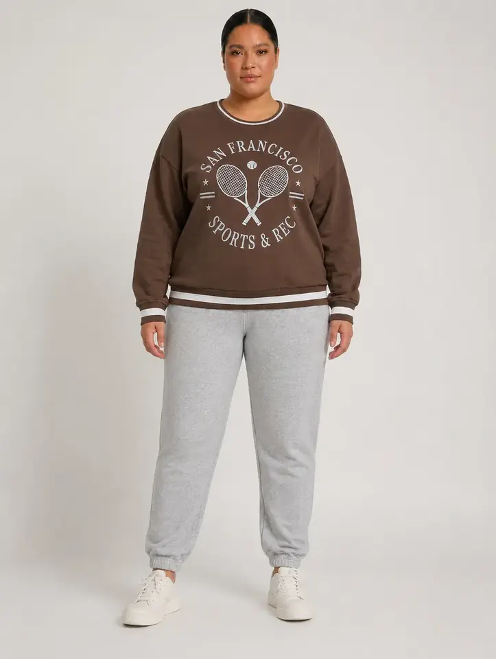 Pantalón deportivo babucha gris 3 XL y 4 XL