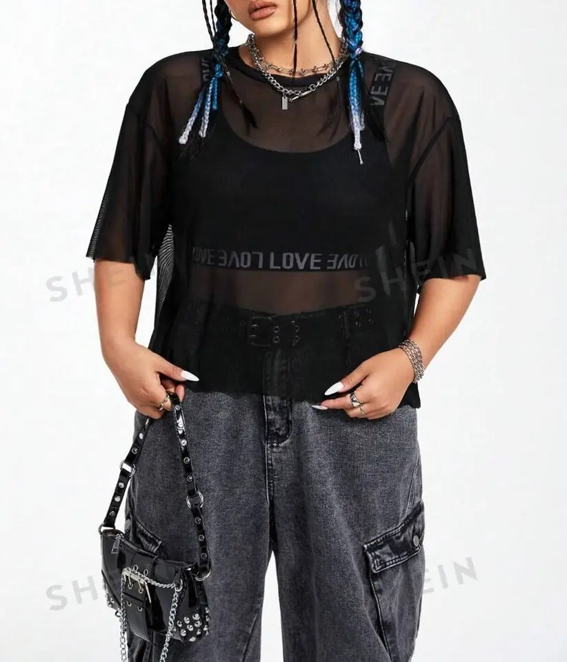 Blusa traslúcida 1 XL al 4 XL