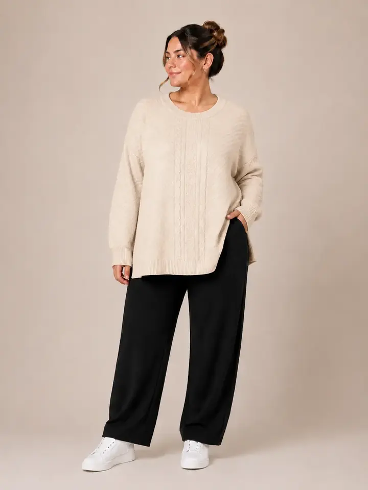 Buzo de hilo beige