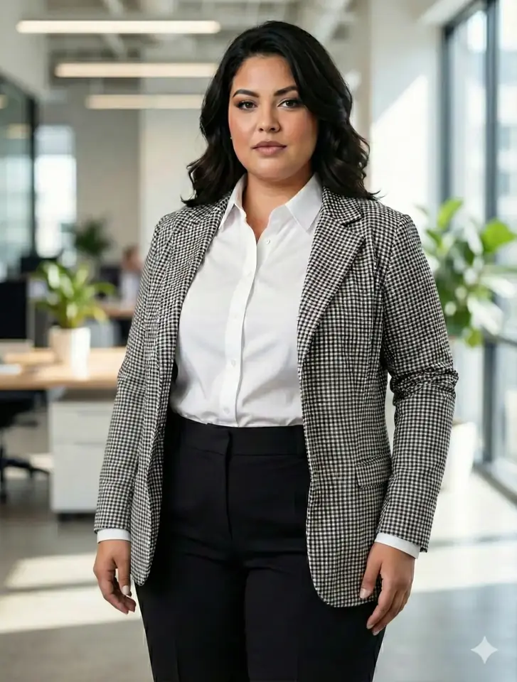 Blazer cuadrillé
