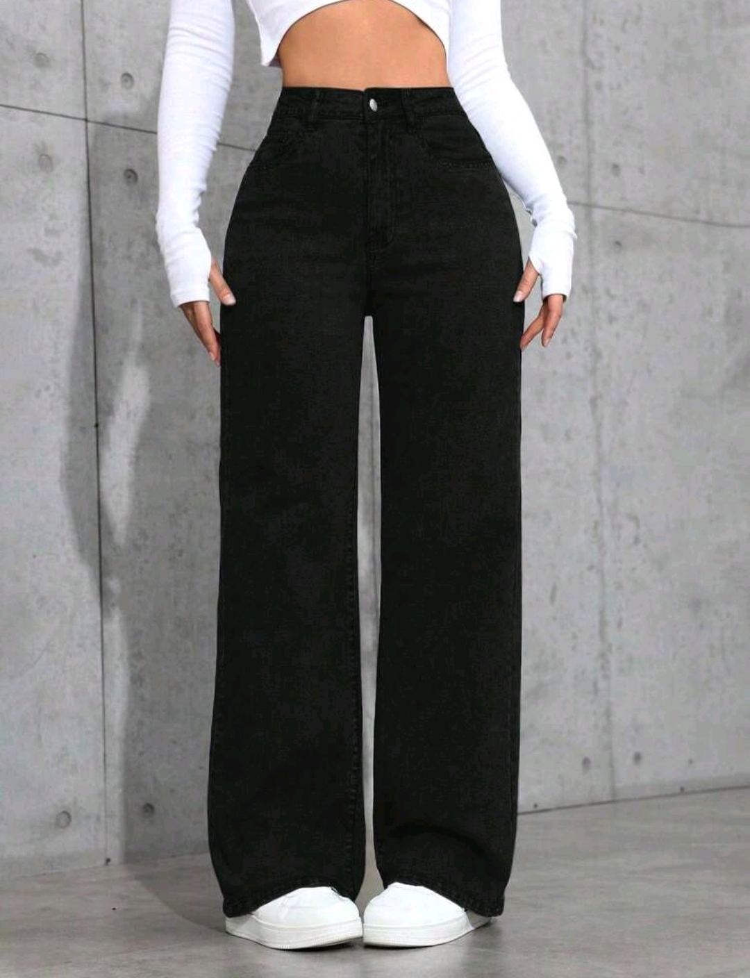 Jean ancho negro 3 XL y 4 XL