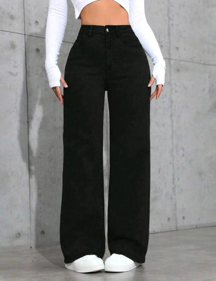 Jean ancho negro 3 XL y 4 XL