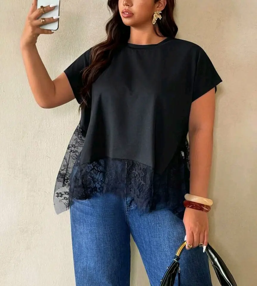 Blusa con encaje 4 XL