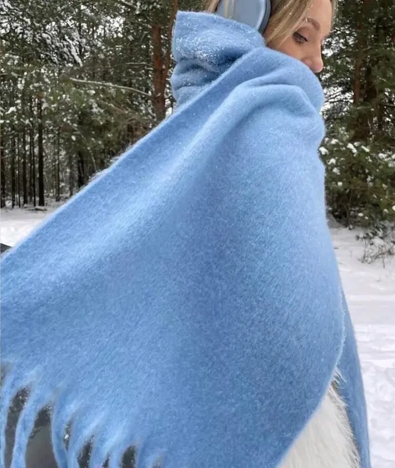 Bufanda celeste