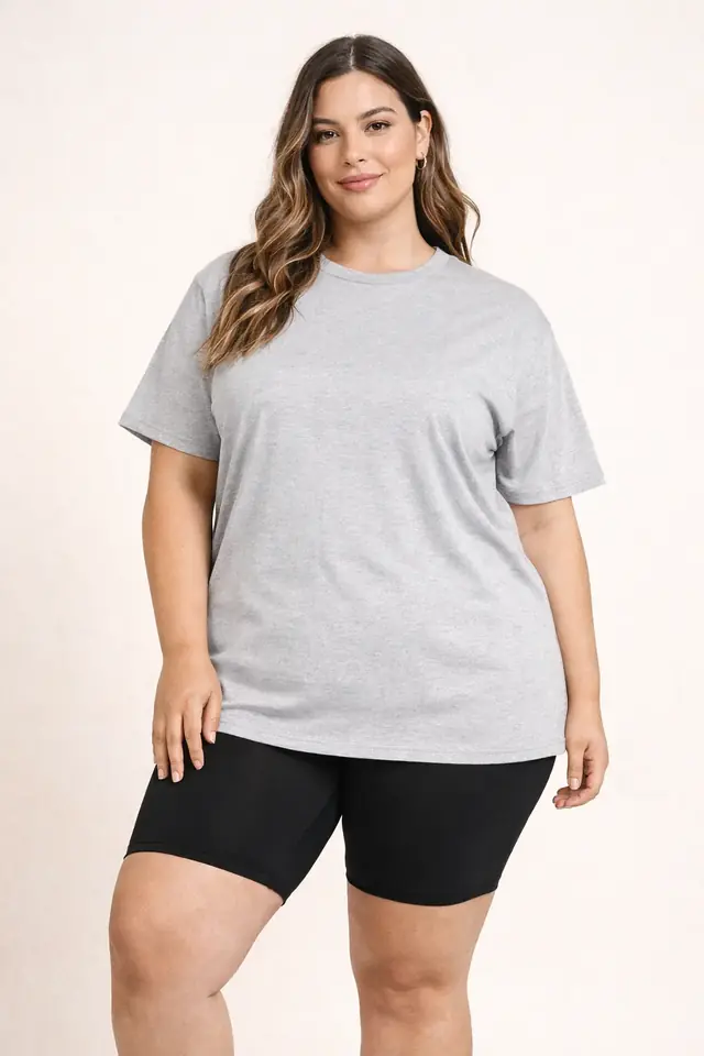 Remerón de algodón: gris claro