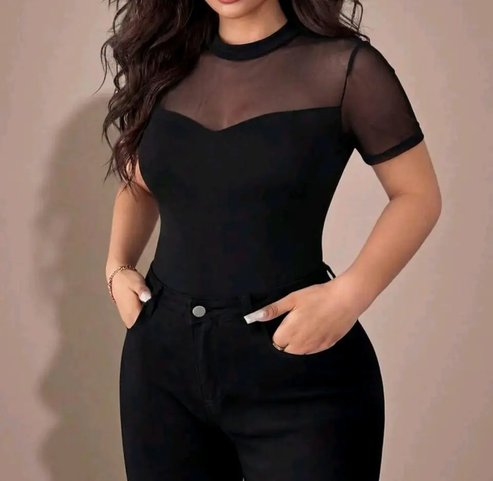 Blusa con microtul 2 XL al 4 XL