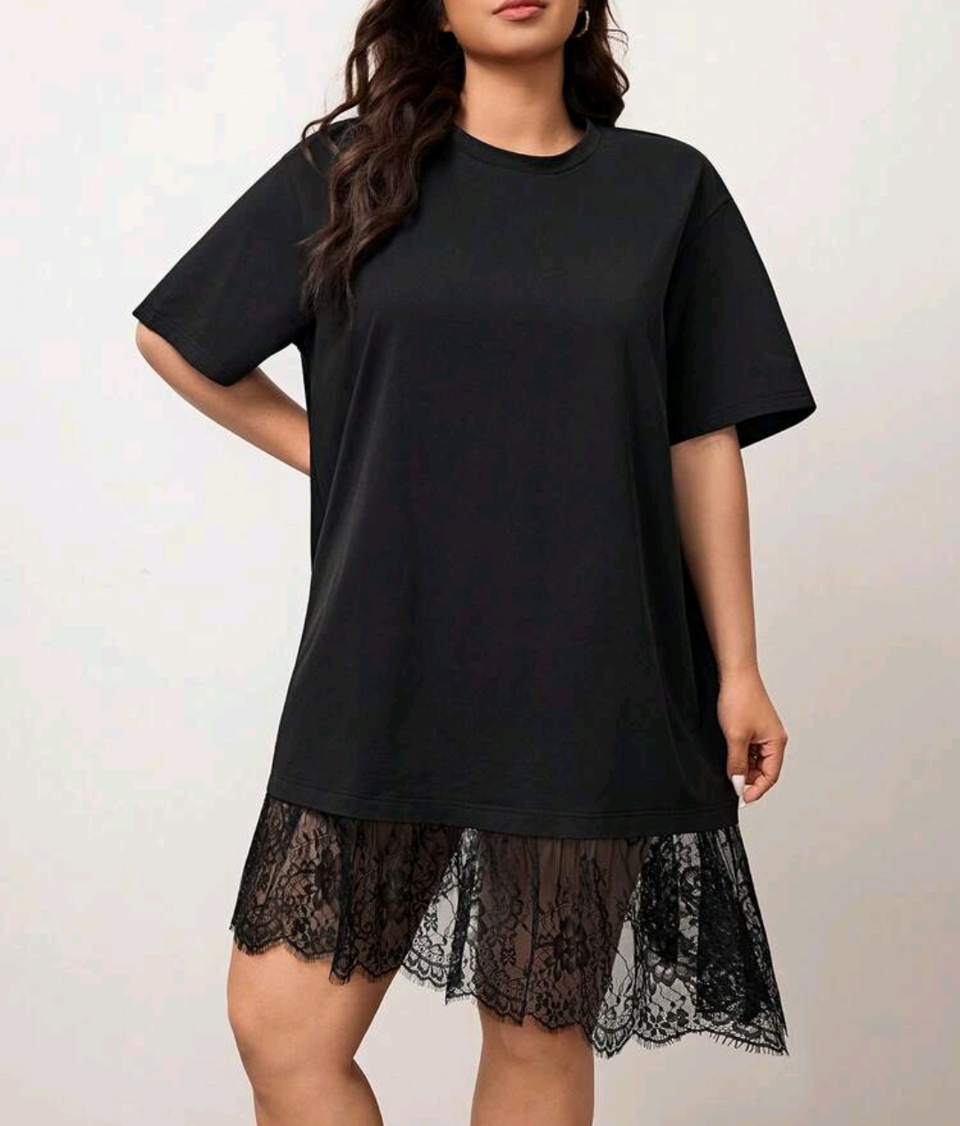 Vestido negro con encaje 4 XL