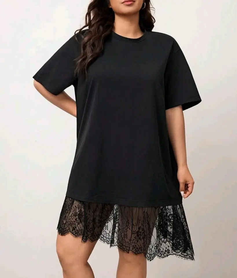 Vestido negro con encaje 4 XL
