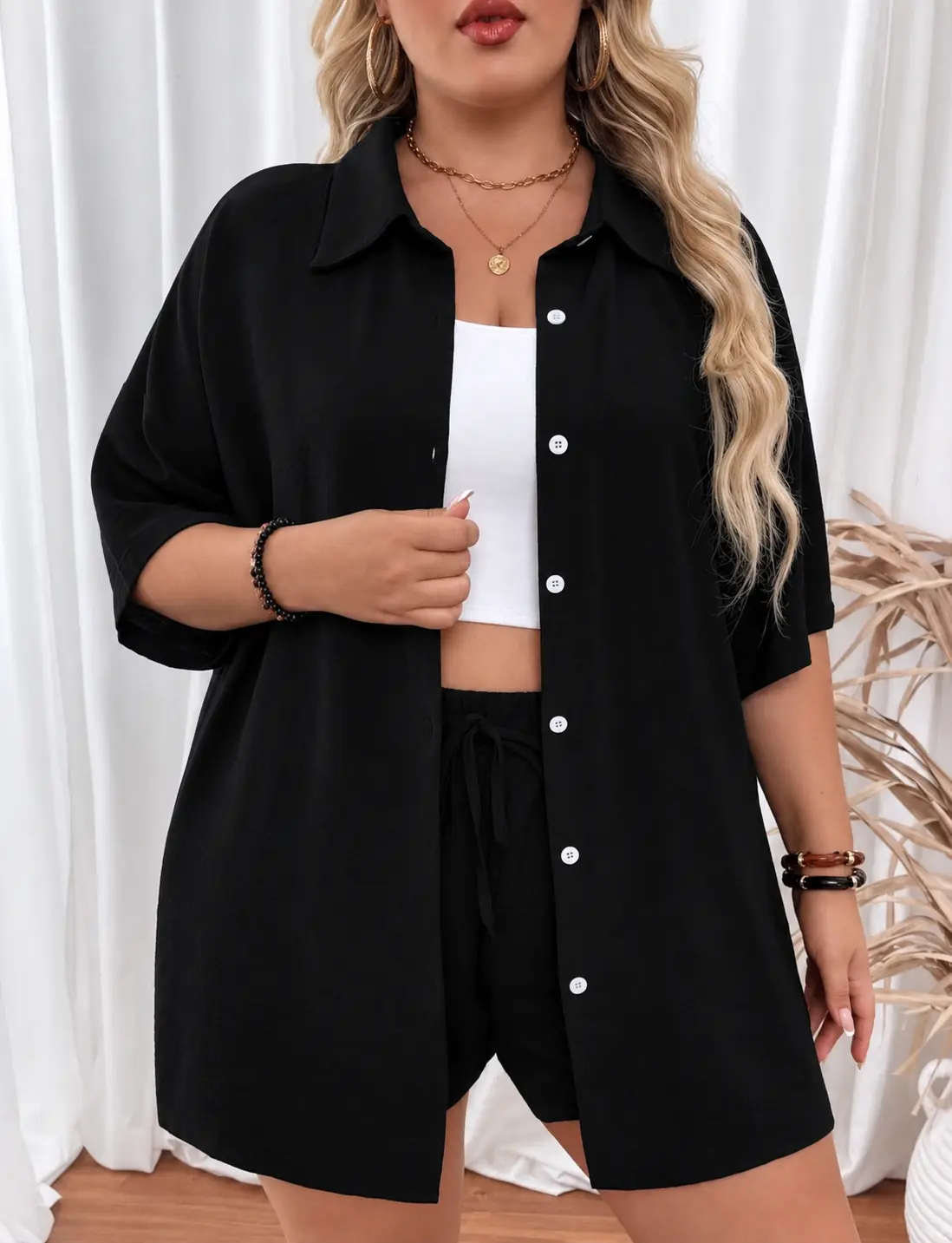 Conjunto negro 2 XL al 4 XL
