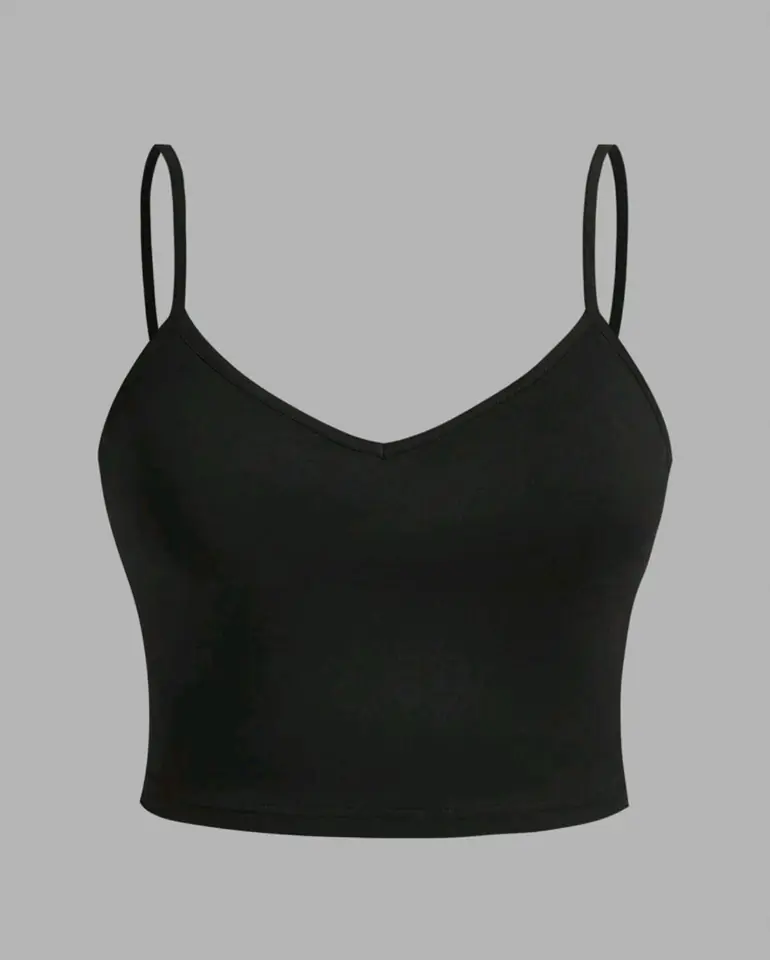 Top negro bretel fino 2 XL y 4 XL