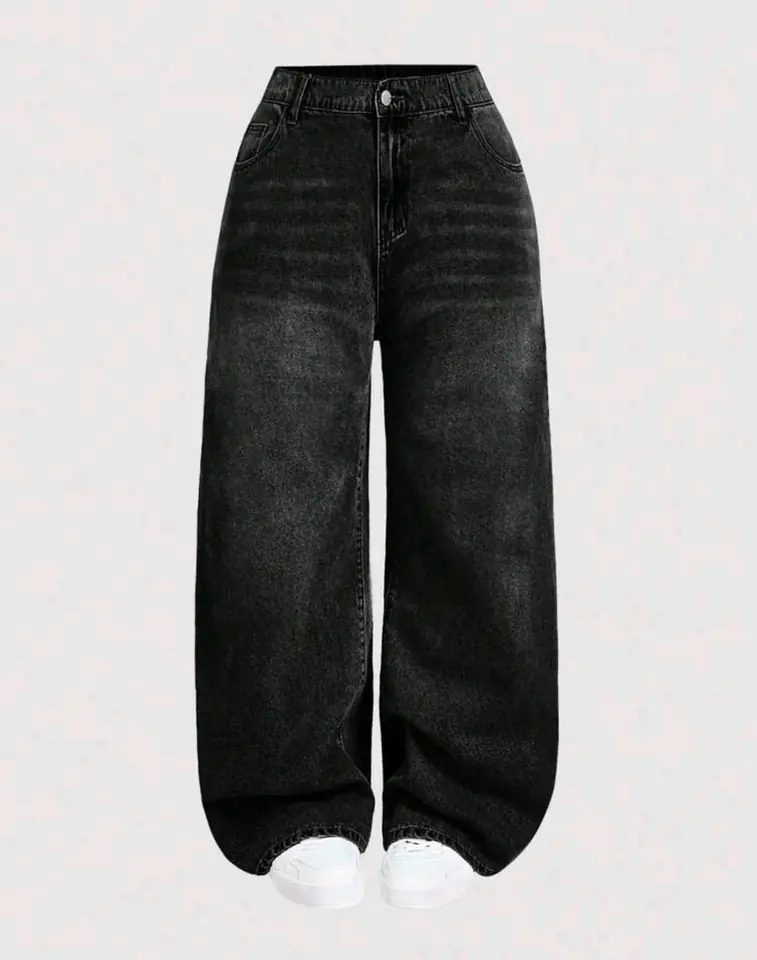 Jean ancho negro 1 XL al 4 XL
