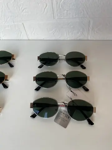 Lentes de Sol Tendencia 400UV (Armazón Dorado)