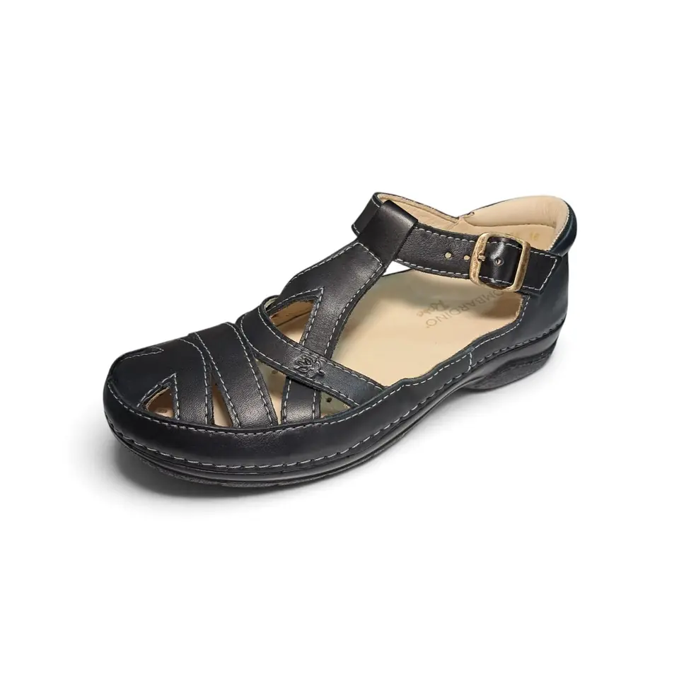 SANDALIA DE CUERO LOMBARDINO ROSE CRISTINE 2139
