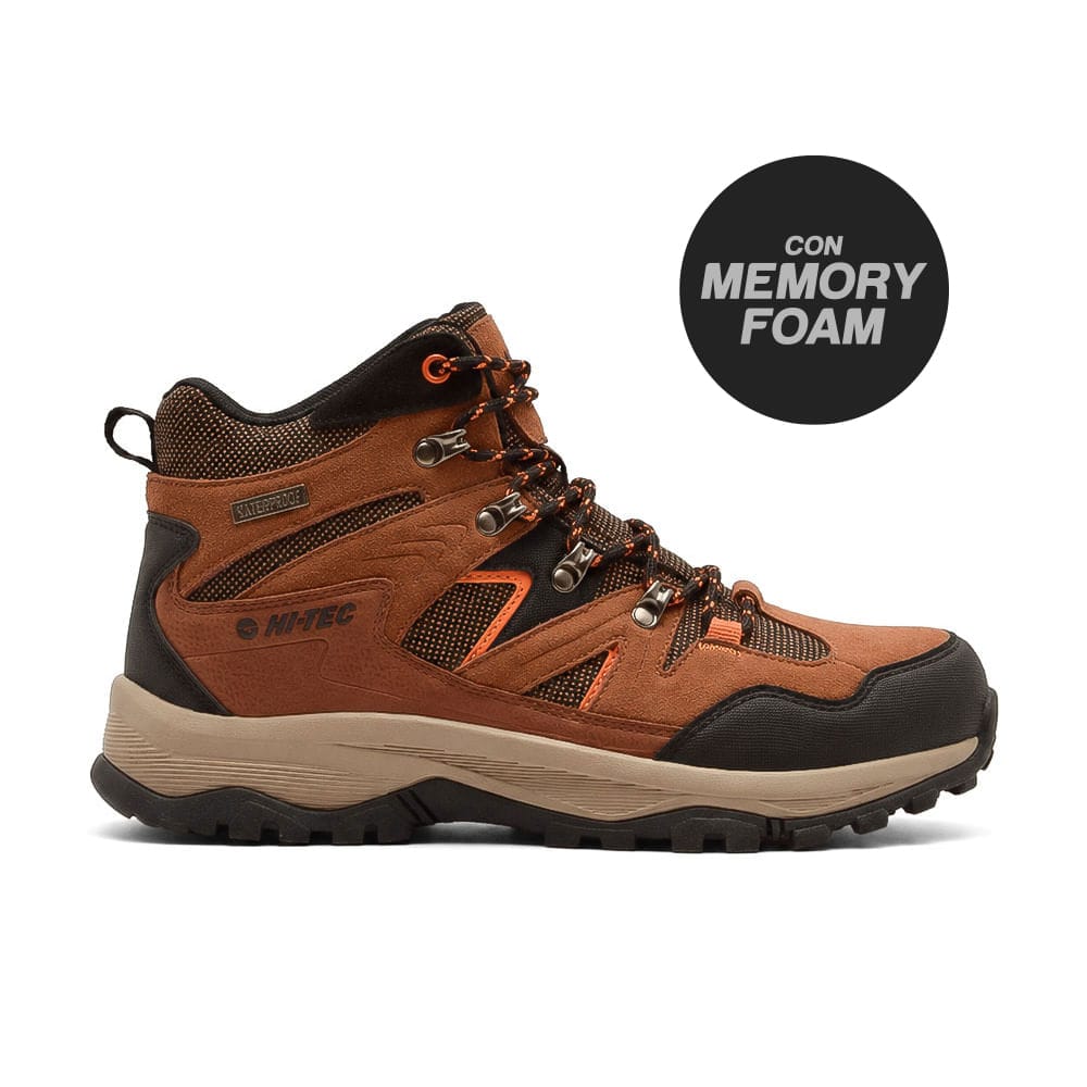 BOTAS DE CUERO HI-TEC ADRIEL PARA HOMBRE - MARRÓN