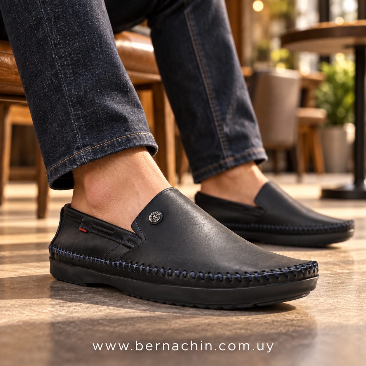 FREEWAY CALZADO DE CUERO LOGAN X 6 - NEGRO