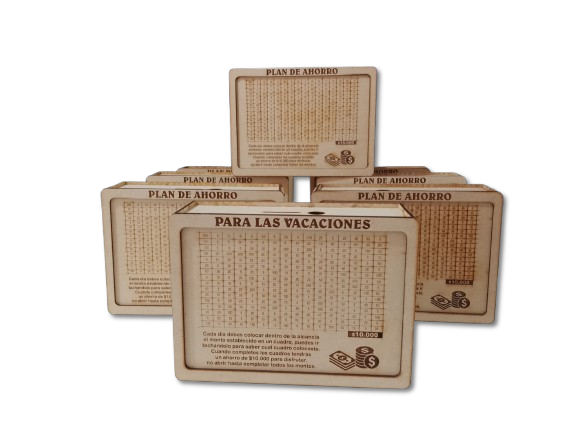 Caja de ahorros para $10.000