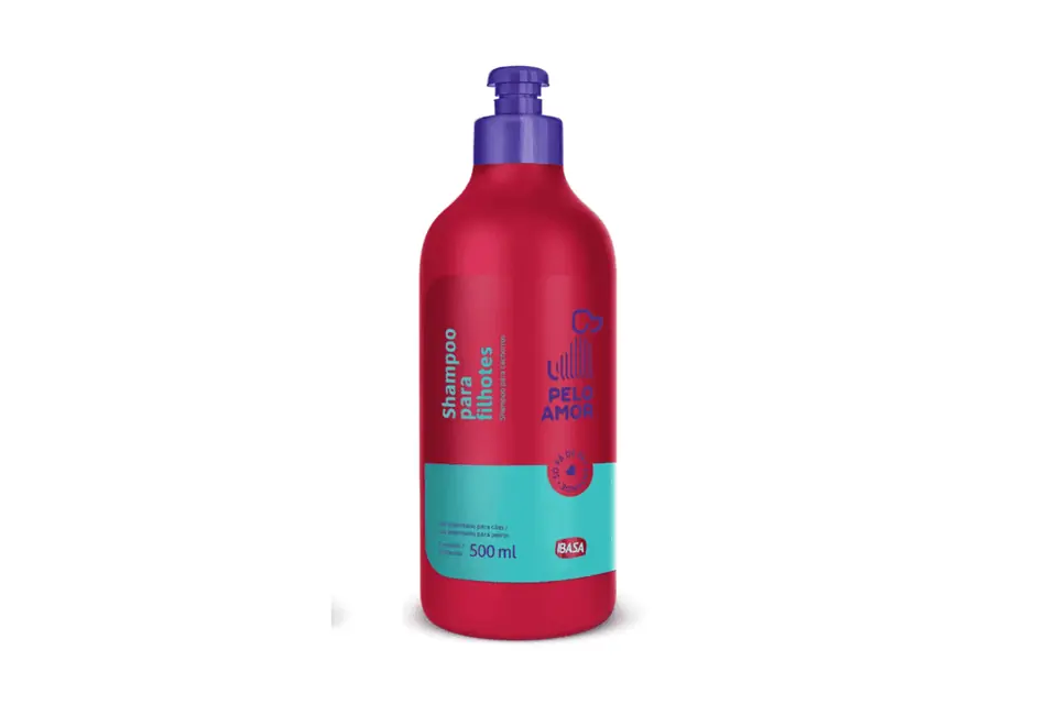 Shampoo Ibasa Pelo Amor para perros cachorros 500 ml