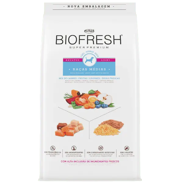 Biofresh light perro razas medias