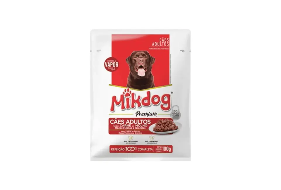 Salsa Mikdog Premium para perro adulto 100 grs caja 18 unidades