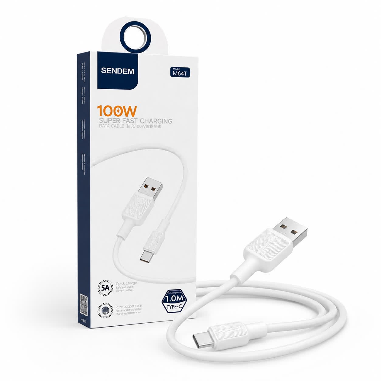 Cable usb a TipoC SENDEM 100W
