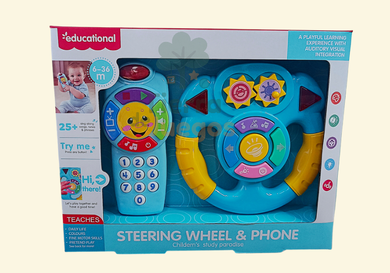 Volante y teléfono didáctico musical