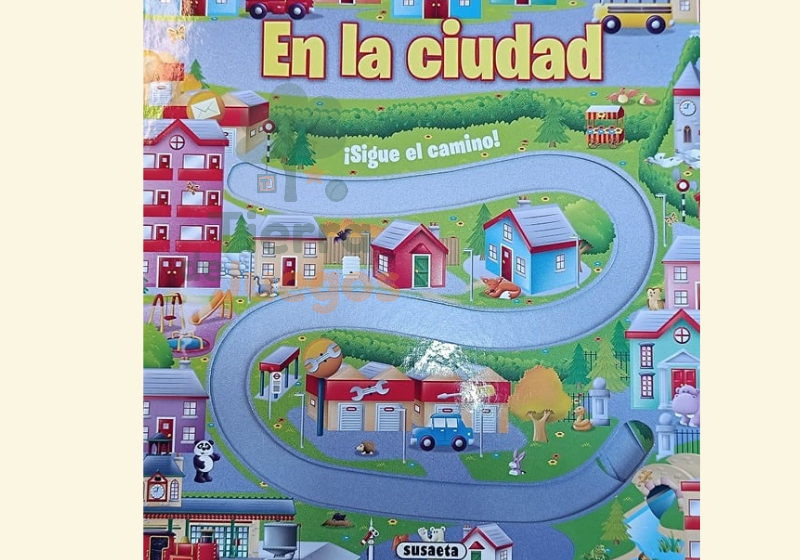 Libro con laberinto "Sigue el camino"
