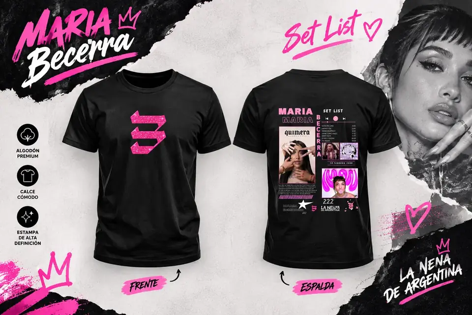 Remera con estilo Maria Becerra