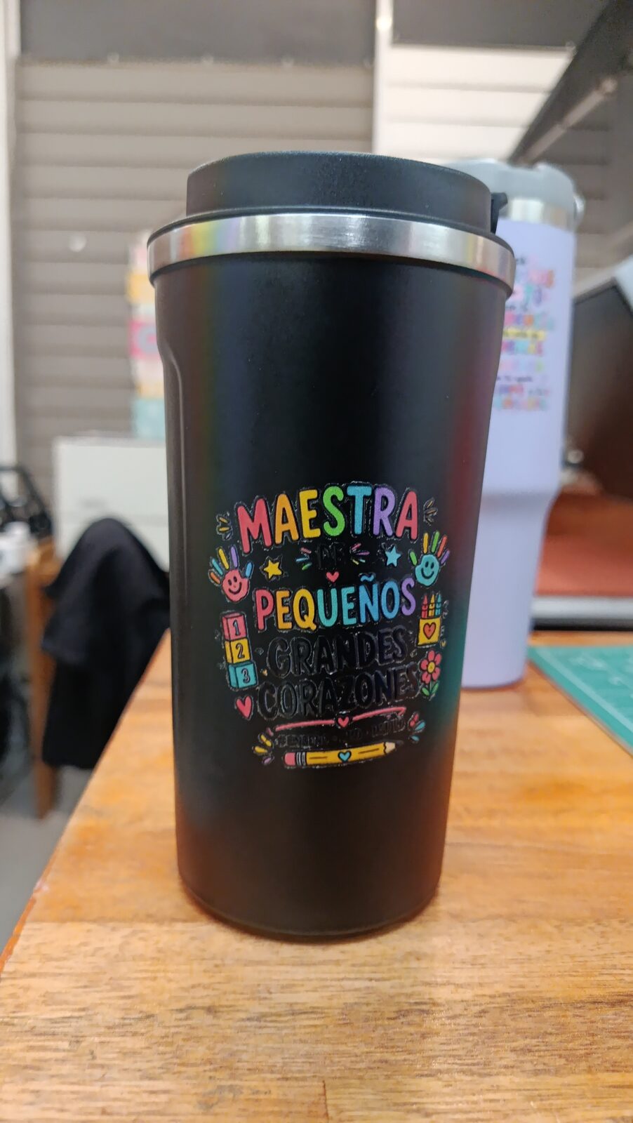 Vaso Térmico para Café "Maestra de Pequeños, Grandes Corazones