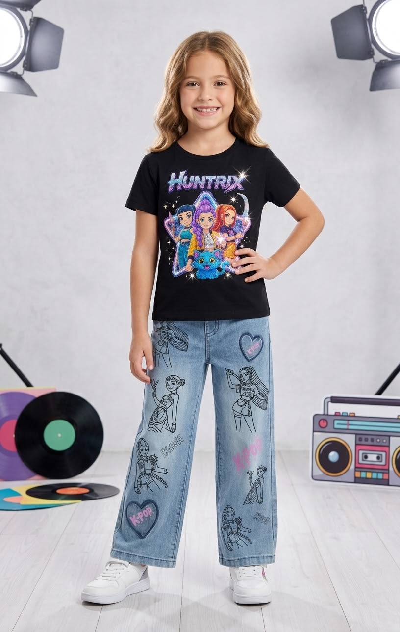 Guerrera Kpop Pantalon y Remera
