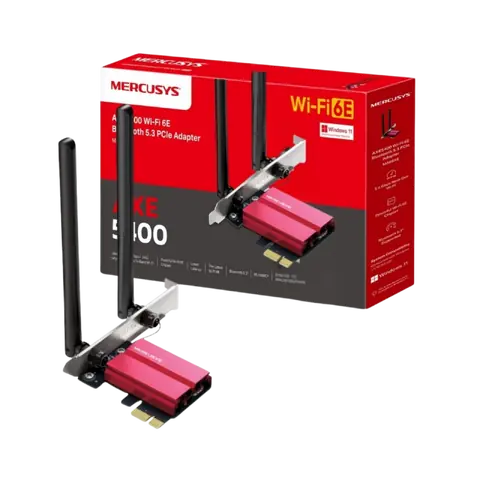 Tarjeta de Red MERCUSYS MA86XE | PCI-E, WiFi 6 BT 5.3
